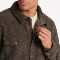 Napa Jacket | Dark Cocoa -Deals Haute Drape Store 0026 V546DKC FA22 M ECOMM DETAIL 1010