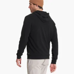 Performance Waffle Zip Hoodie | Washed Black -Deals Haute Drape Store 0045 V259WBL FA22 M ECOMM DETAIL 2421