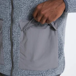 Idyllwild Sherpa Jacket | Heather Grey -Deals Haute Drape Store 0064 V543HTG 01963