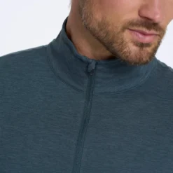 Ease Performance Half Zip | Stone Heather -Deals Haute Drape Store 0066 V221HSO 03966