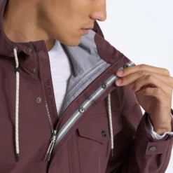 Palisades Rain Jacket | Chestnut -Deals Haute Drape Store 0095 V525CHN 04391