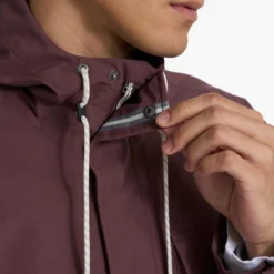 Palisades Rain Jacket | Chestnut -Deals Haute Drape Store 0097 V525CHN 04380