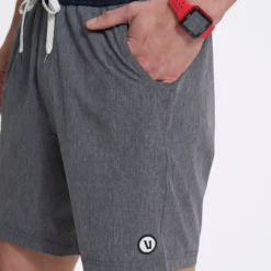 Kore Short | Vintage Charcoal Linen Texture -Deals Haute Drape Store 0148 V302VCL 2389