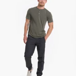 Linear Henley | Oregano 10 Linear Henley | Oregano -Deals Haute Drape Store 0188 V199ORE 3597