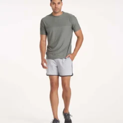 Grandview Tech Tee | Oregano Heather -Deals Haute Drape Store PDP Detail GrandviewTee 01