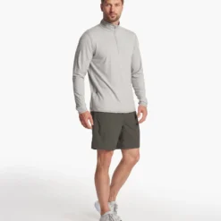 Ease Performance Half Zip | Light Heather Grey -Deals Haute Drape Store SP23 M DENMARK TESI BOOK 1 56633 x1c