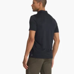 Zephyr Polo | Black Heather -Deals Haute Drape Store V1000HBK FA22 M ECOMM TOP 0413