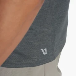 Zephyr Polo | Smoked Beryl Heather -Deals Haute Drape Store V1000HSY FA23 M ECOMM TOPS DETAIL 8