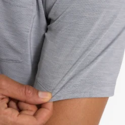 Zephyr Polo | Heather Grey -Deals Haute Drape Store V1000HTG FA22 M ECOMM FULL 0214