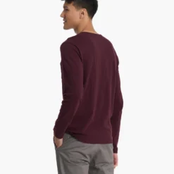 Long Sleeve Rise Tee | Ruby -Deals Haute Drape Store V1001RUB 02094