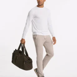 Long Sleeve Current Tech Tee | White -Deals Haute Drape Store V1003WHT SP23 M ECOMM TOPS TOP 0853 1X1 7586a303 5719 4a02 9e54 9a017fe02800