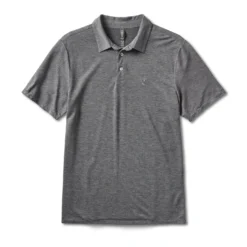 Knit Twill Polo | Heather Grey