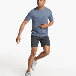 Current Pocket Tee | Azure -Deals Haute Drape Store V1007AZR FA23 M ECOMM TOPS FULL 4 17c33cf9 933d 4ffe 9e34 9bae6046f9ea