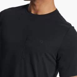 Current Pocket Tee | Black -Deals Haute Drape Store V1007BLK FA23 M ECOMM TOPS DETAIL 7