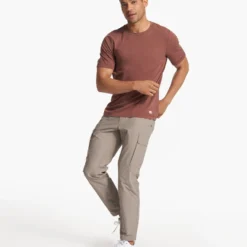 Tuvalu Tee | Hazelnut -Deals Haute Drape Store V101HZN FA23 M ECOMM TOPS FULL 4