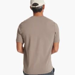 Tuvalu Tee | Walnut -Deals Haute Drape Store V101WAL FA23 M ECOMM TOPS BACK TOPS 4