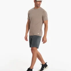 Tuvalu Tee | Walnut -Deals Haute Drape Store V101WAL FA23 M ECOMM TOPS FULL 3