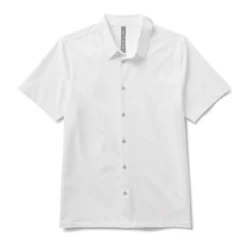 Short Sleeve Manhattan Button Down | White