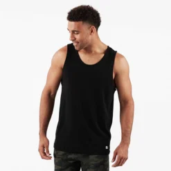 Tuvalu Stretch Tank | Black -Deals Haute Drape Store V105BLK 2