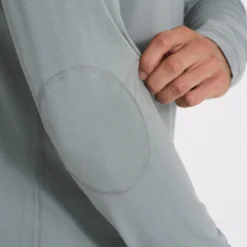 Long Sleeve Ever Henley | Stormy -Deals Haute Drape Store V108STY SP23 M ECOMM TOPS DETAIL 3166 4x5 48449c44 2e06 4d07 80a8 a51d64a25f06