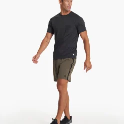 Tradewind Performance Tee | Black Heather -Deals Haute Drape Store V109HBK FA21 M ECOMM FULL 0438