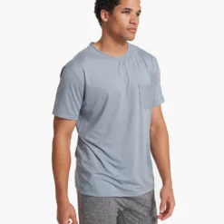 Tradewind Performance Tee | Cloud Heather -Deals Haute Drape Store V109HCL FA20 M ECOMM TOP 2872