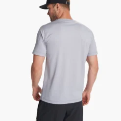 Tradewind Performance Tee | Marble Heather -Deals Haute Drape Store V109HMB FA23 M ECOMM TOPS BACK TOPS 4