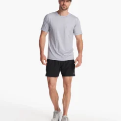 Tradewind Performance Tee | Marble Heather -Deals Haute Drape Store V109HMB FA23 M ECOMM TOPS FULL 3