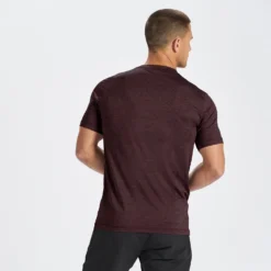 Tradewind Performance Tee | Oxblood Heather -Deals Haute Drape Store V109HOX 3