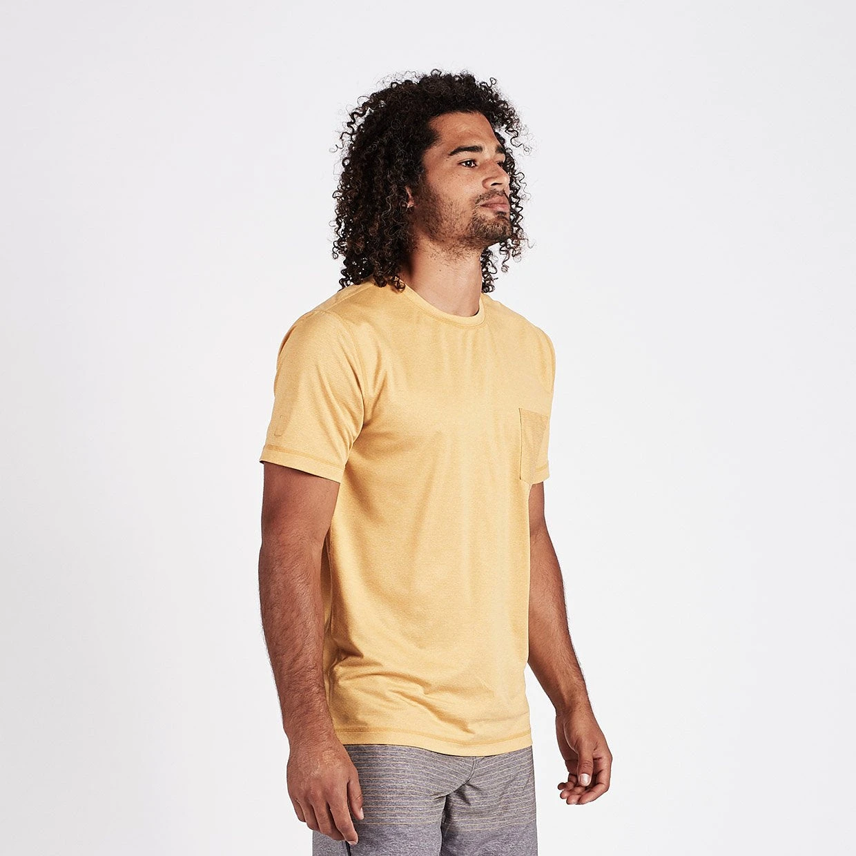 Tradewind Performance Tee | Saffron Heather 1 Tradewind Performance Tee | Saffron Heather