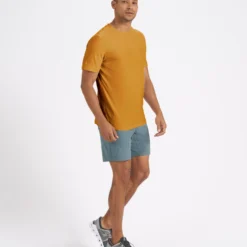 Strato Tech Tee | Dark Golden Heather -Deals Haute Drape Store V126DGH 4