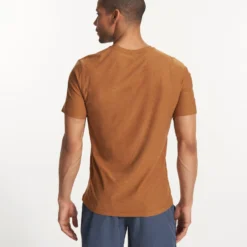 Strato Tech Tee | Autumn Heather -Deals Haute Drape Store V126HAU FA23 M ECOMM TOPS BACK TOPS 5