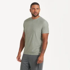 Strato Tech Tee | Eucalyptus Heather -Deals Haute Drape Store V126HEU 0671