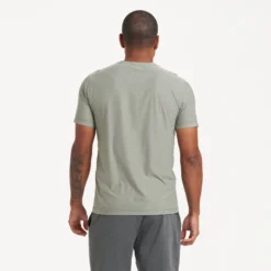 Strato Tech Tee | Eucalyptus Heather -Deals Haute Drape Store V126HEU 0673