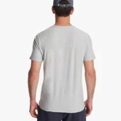 Strato Tech Tee | Platinum Heather -Deals Haute Drape Store V126HPT 3