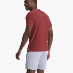 Strato Tech Tee | Currant Heather -Deals Haute Drape Store V126HUT 02694