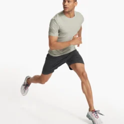 Strato Tech Tee | White Sage Heather -Deals Haute Drape Store V126HWS FA23 M ECOMM TOPS FULL 4