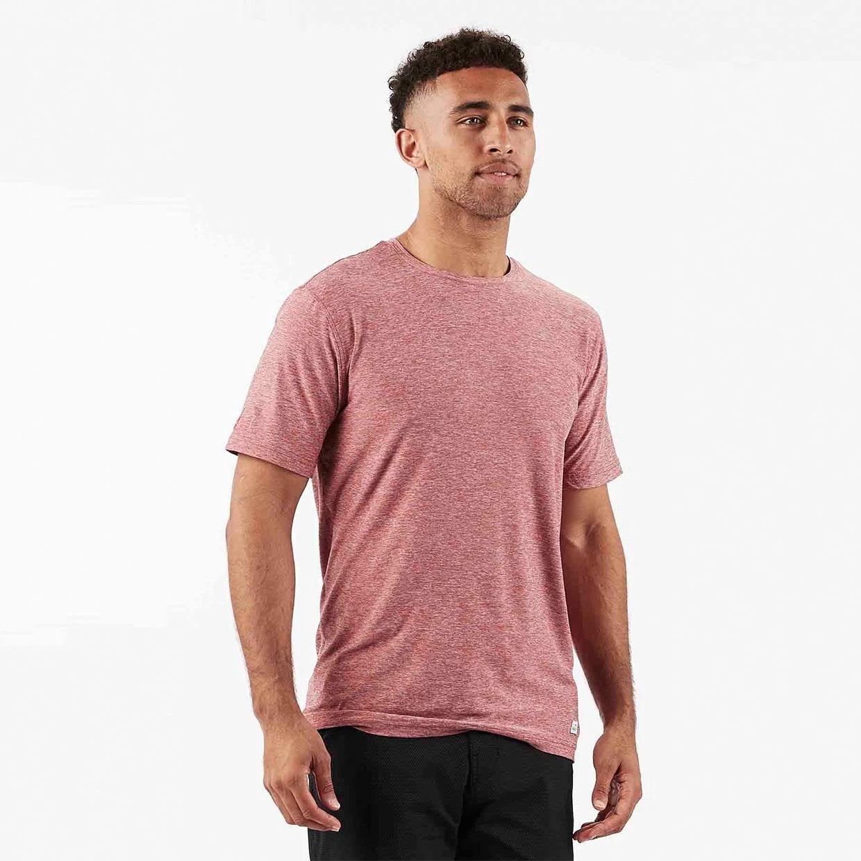 Strato Tech Tee | Saltwater Red Heather 2 Strato Tech Tee | Saltwater Red Heather - Image 2