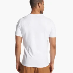 Strato Tech Tee | White -Deals Haute Drape Store V126WHT FA23 M ECOMM TOPS BACK TOPS 4