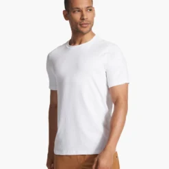 Strato Tech Tee | White -Deals Haute Drape Store V126WHT FA23 M ECOMM TOPS FRONT TOPS 2