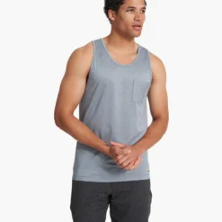 Tradewind Performance Tank | Cloud Heather -Deals Haute Drape Store V142HCL 21SP M ECOMM TANKS FRONT TOPS 2