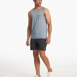 Tradewind Performance Tank | Cloud Heather -Deals Haute Drape Store V142HCL 21SP M ECOMM TANKS FULL 4