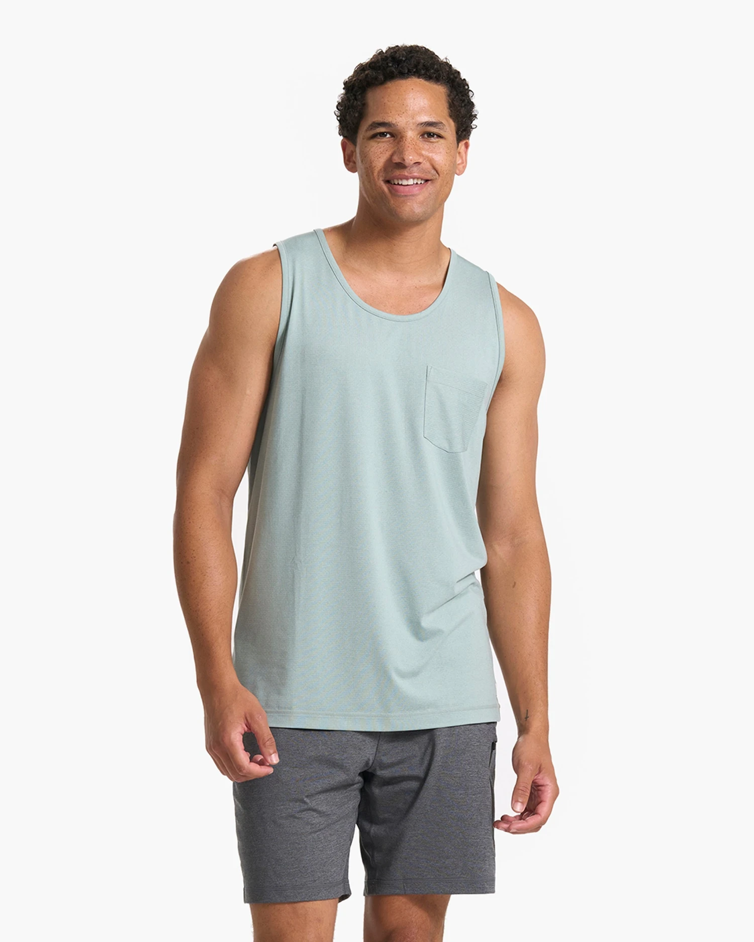 Tradewind Performance Tank | Neptune Heather 2 Tradewind Performance Tank | Neptune Heather - Image 2