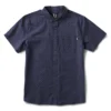 Crest Short Sleeve Button-Down | Navy Micro Dot