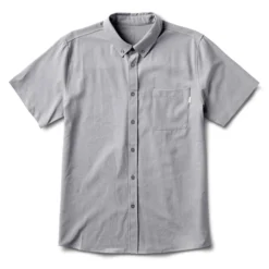 Bishop Short-Sleeve Button-Down | Light Grey