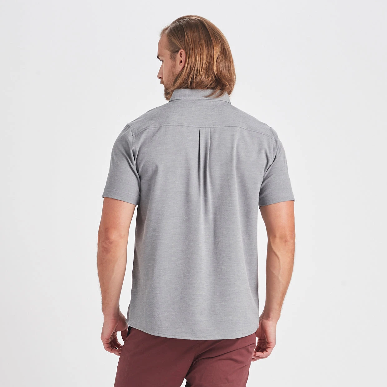 Bishop Short-Sleeve Button-Down | Light Grey 4 Bishop Short-Sleeve Button-Down | Light Grey - Image 4