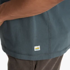 Short Sleeve Ever Henley | Lake 11 Short Sleeve Ever Henley | Lake -Deals Haute Drape Store V165LAK FA23 M ECOMM TOPS DETAIL 7