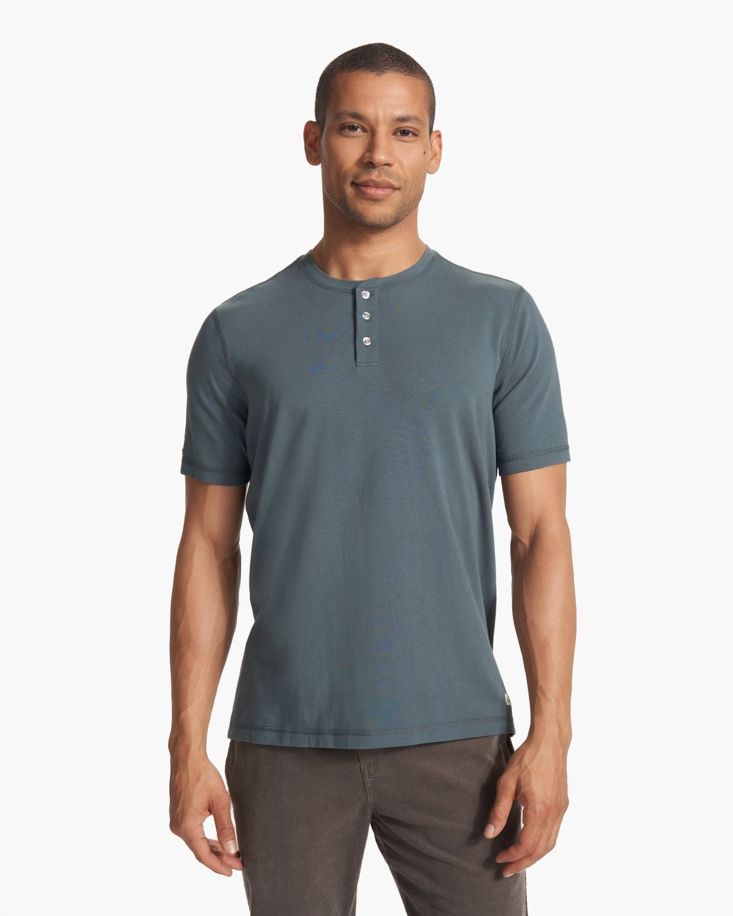 Short Sleeve Ever Henley | Lake 2 Short Sleeve Ever Henley | Lake - Image 2