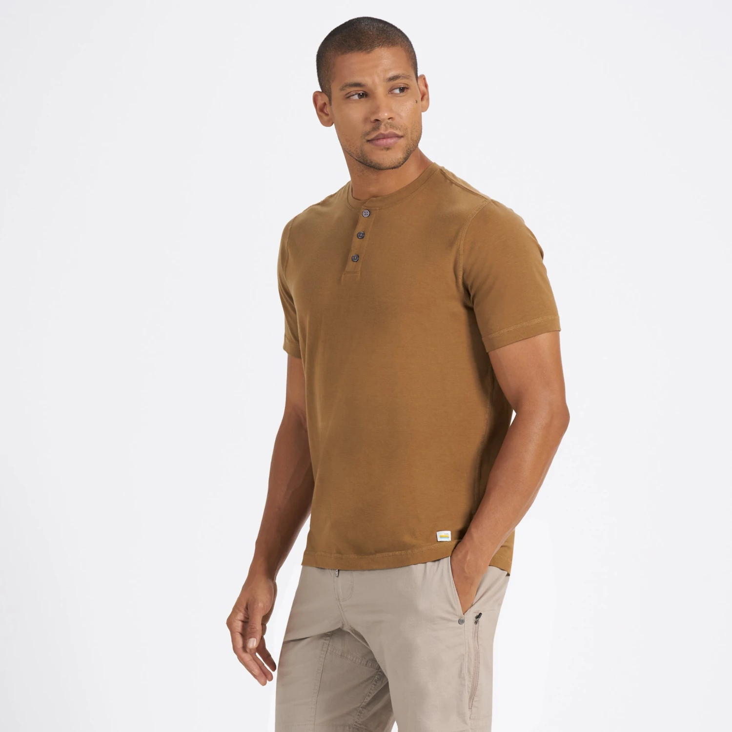 Short-Sleeve Ever Henley | Tobacco 2 Short-Sleeve Ever Henley | Tobacco - Image 2