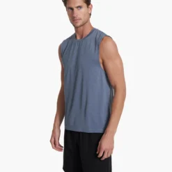 Zephyr Muscle Tee | Light Azure Heather -Deals Haute Drape Store V167HLZ SP23 M ECOMM TOPS TOP 1925 1X1 27cd6ffd 2b11 40e1 99f2 9bcac3692f53